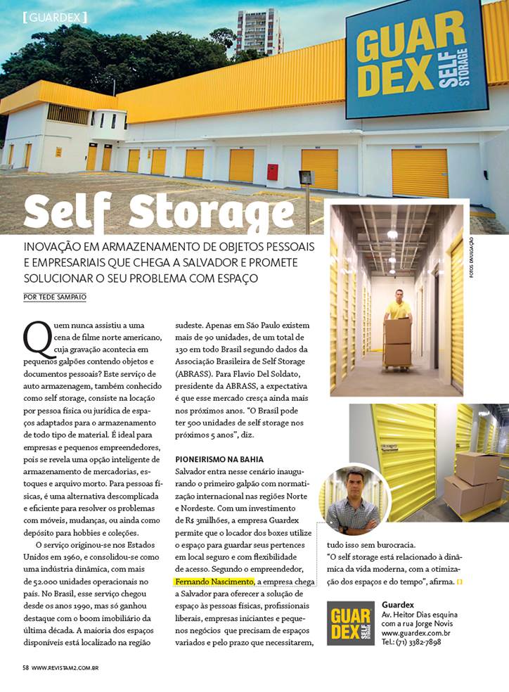 Guardex: Self Storage como soluçãode espaço
